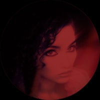 an image of a woman in a red circle